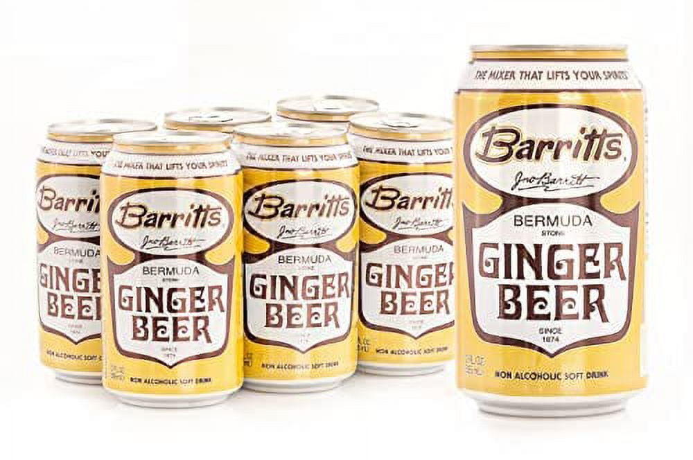 Original Ginger Beer, NonAlcoholic Soda Cocktail Mixer, 12 fl oz Cans