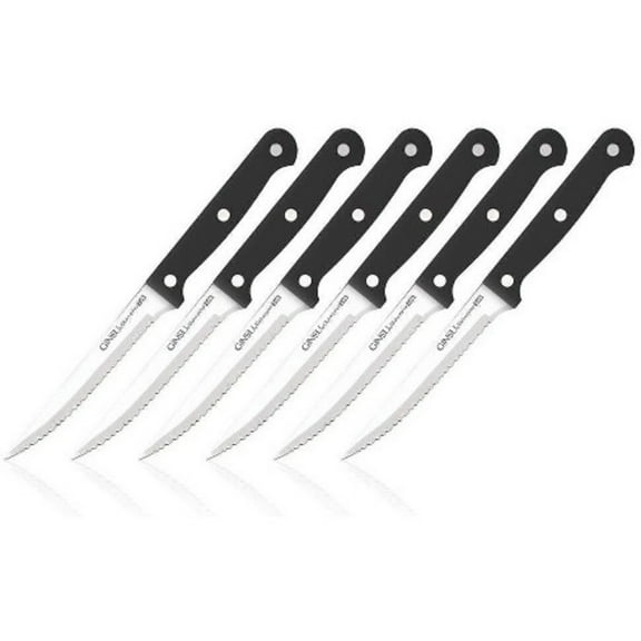 Ginsu Kiso 6-Piece Steak Knife Set (Black)