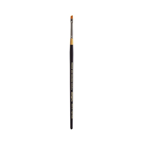 Original Gold 9400 Angular Shader Series Brush, Premium Synthetic Golden Taklon, Short Handle