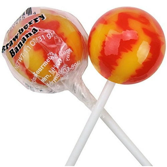 Original Gourmet Lollipops, Strawberry Banana, 30 Count (Pack of 30)
