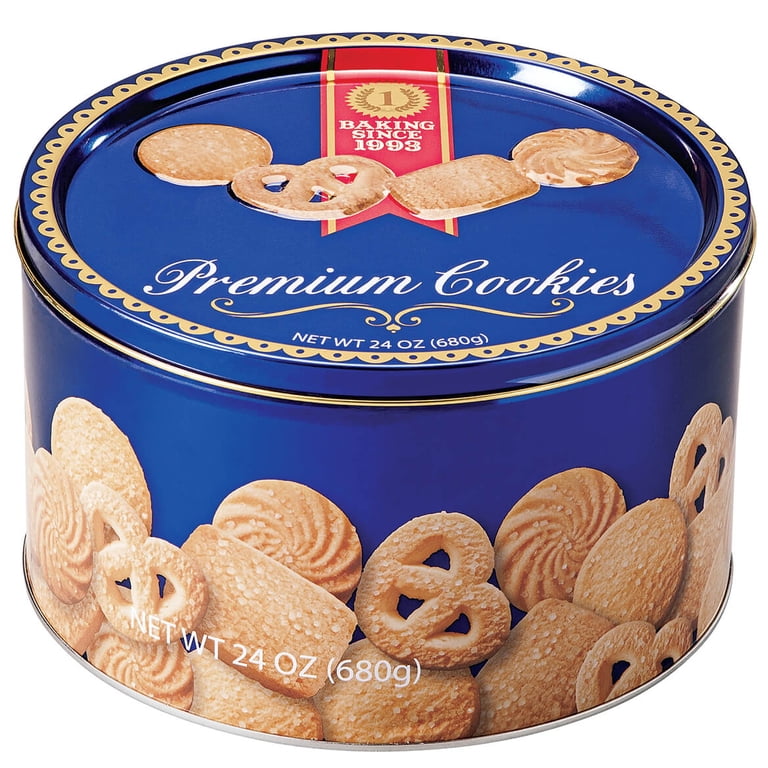 Original Gourmet Danish Butter Cookies, Premium Variety in