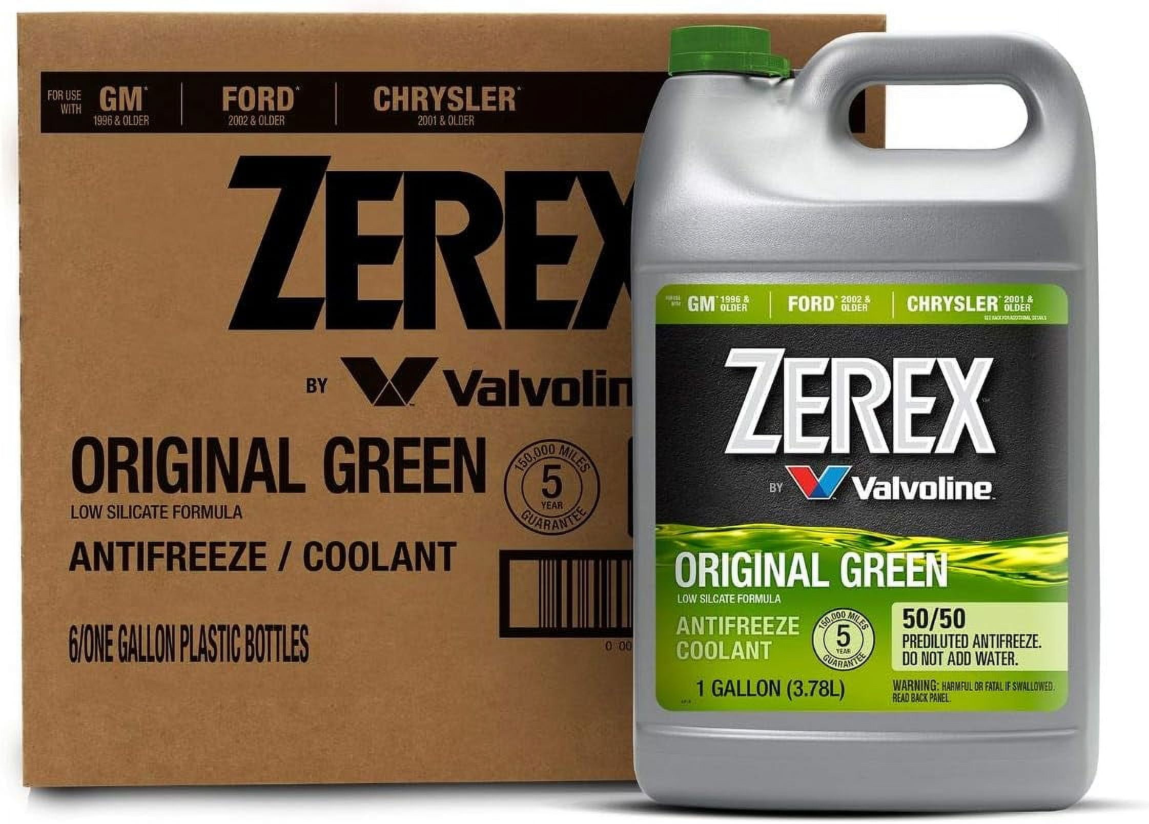 Original Green Low Silicate 50/50 Prediluted ReadytoUse Antifreeze