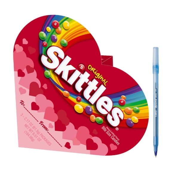 Original Gummy Candy Valentines Day Heart Box 2.17 oz 3 ct