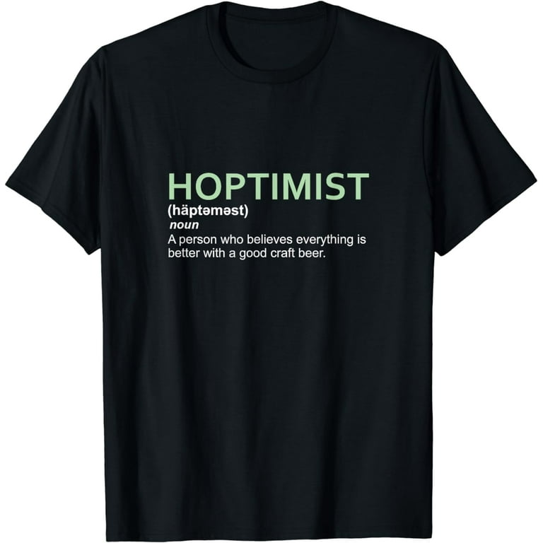 Original Hoptimist Short Sleeve Shirt For Craft Beer Lovers Original Hoptimist Short Sleeve Shirt For Craft Beer Lovers
