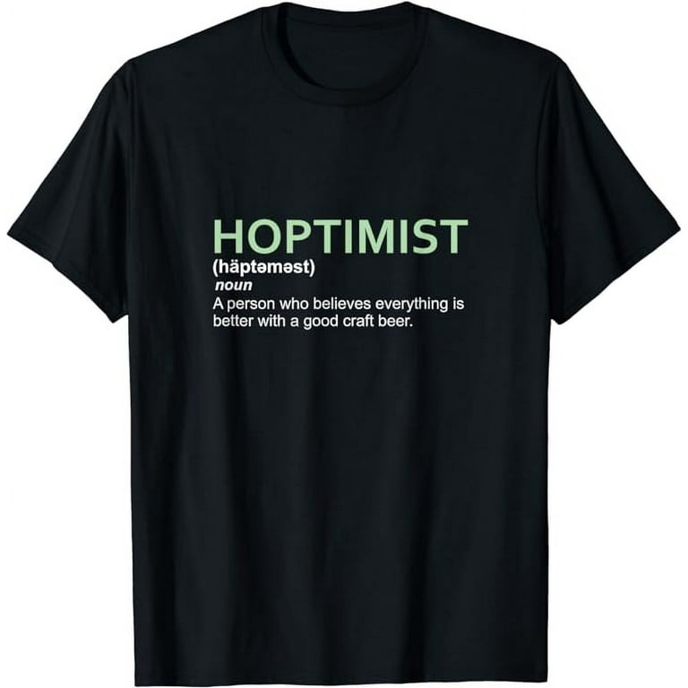 Original Hoptimist Short Sleeve Shirt For Craft Beer Lovers Original Hoptimist Short Sleeve Shirt For Craft Beer Lovers