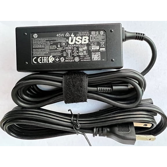 15V 3A 45W USB-C Replacement AC Adapter Compatible with HP Chromebook 14B-CA0036NR 11A G6 EE L42206-003 L43407-001 L64297-004 TPN-AA07 935444-002 844205-850 Power Supply