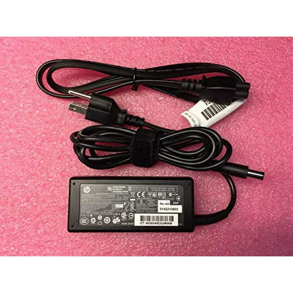 Original HP 19.5V 3.33A 65W Replacement AC adapter for HP P/N: 790946-001, 790910-001, ADP-65HB HC, 693711-001, 677774-002, 463552-002.