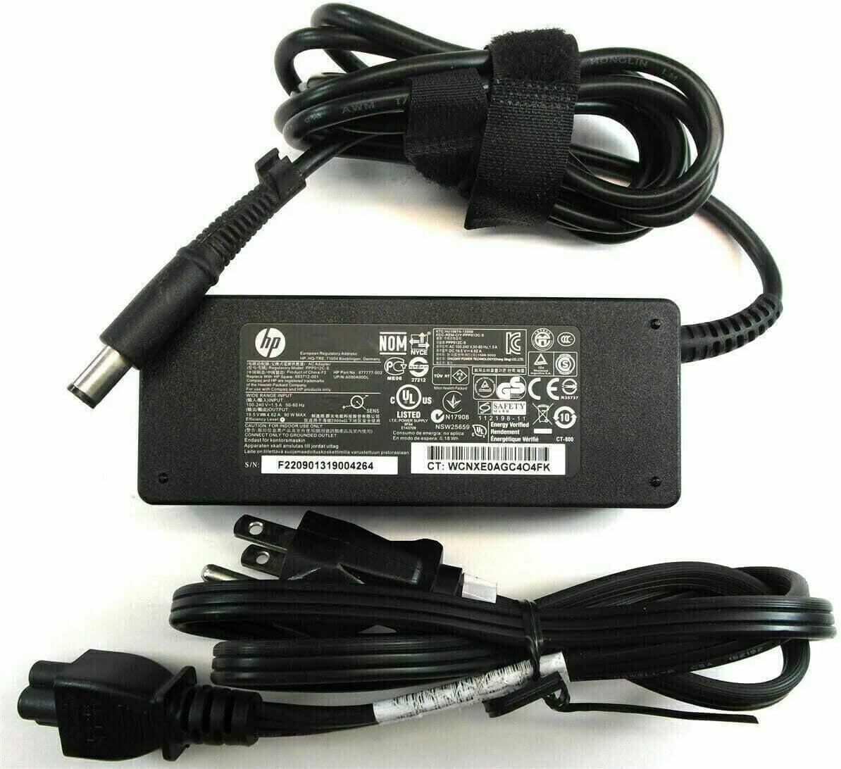 Original HP 19.5V 4.62A 90W Power Adapter AC Charger (7.4mm Barrel