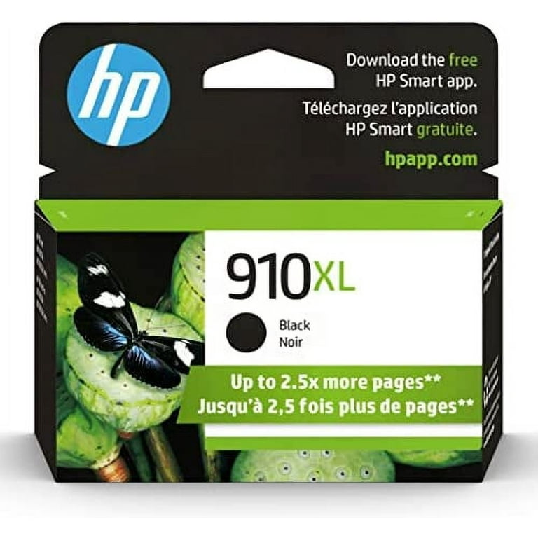 HP 910XL Black High-yield Ink Cartridge, Compatible with OfficeJet