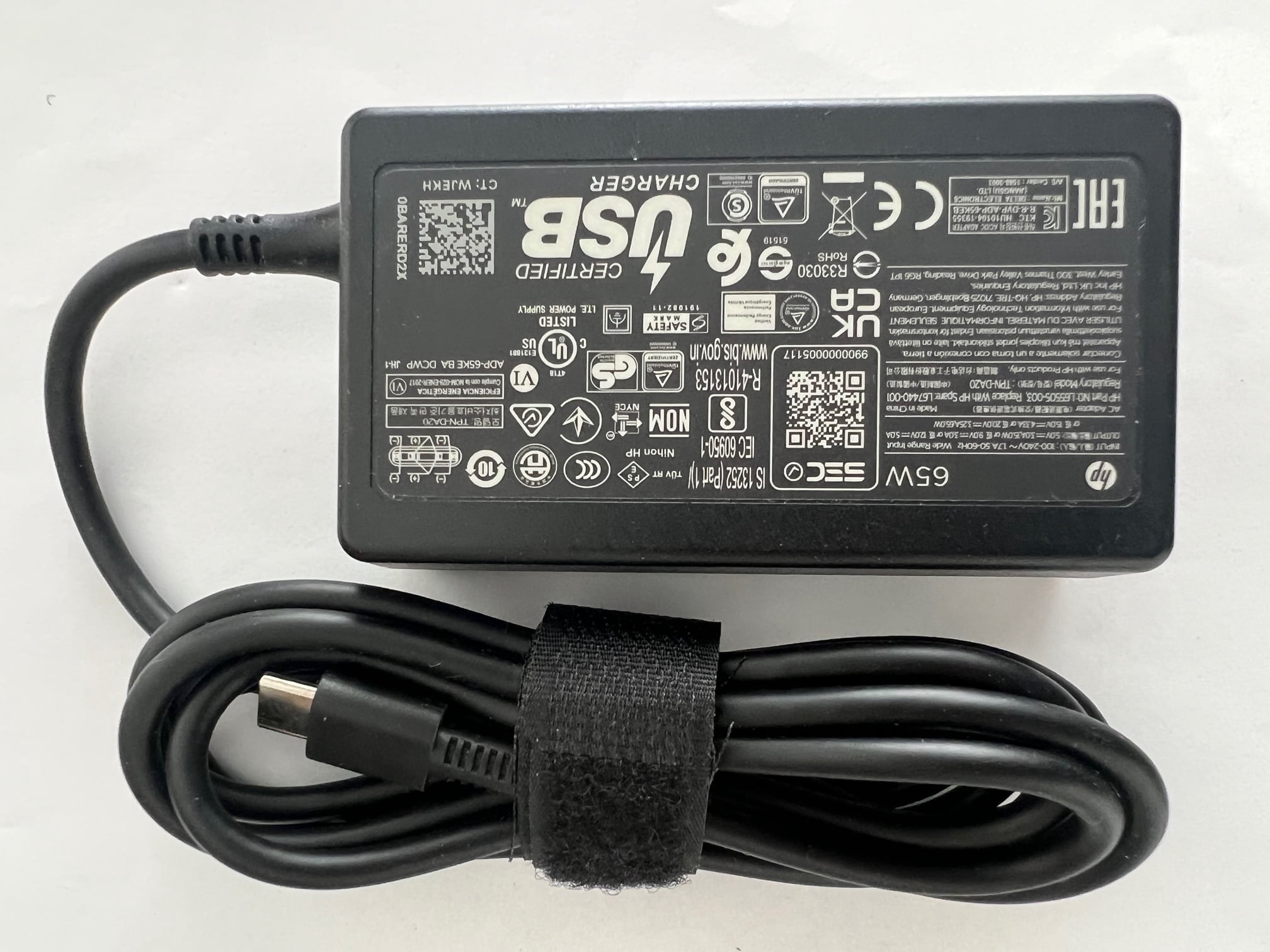 HP L67440-001 65W USB-C AC Adapter for HP EliteBook x360