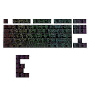Original Height Side Engraved Keycaps Contouring Line Theme for 61 64 68 75 84 Mechanical Keyboards