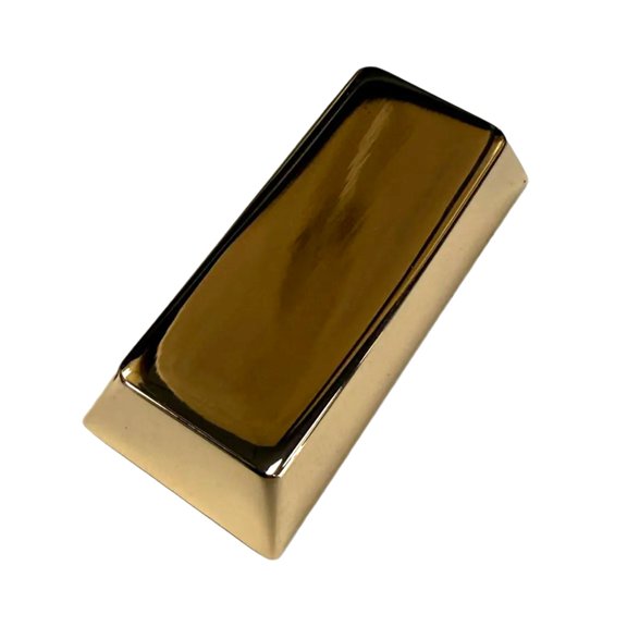 Original Height Zinc Alloy Keycap Silver Gold Glossy 2.25U Keycap for Mechanical Keyboards Gamers and Programmers