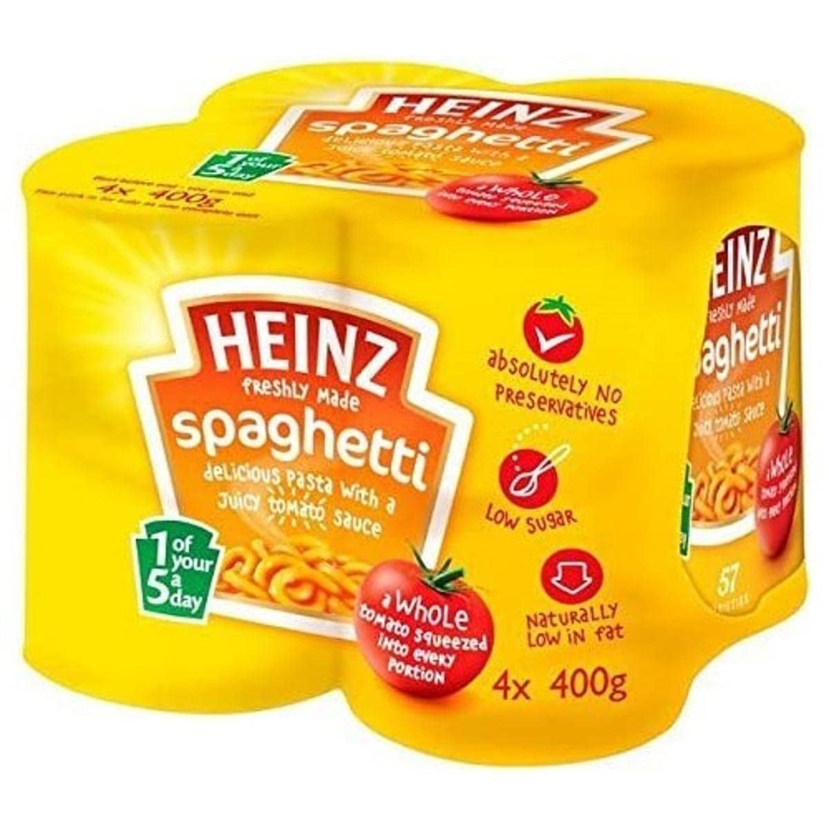 Original Heinz Spaghetti In Tomato Sauce Imported From The Four Pack