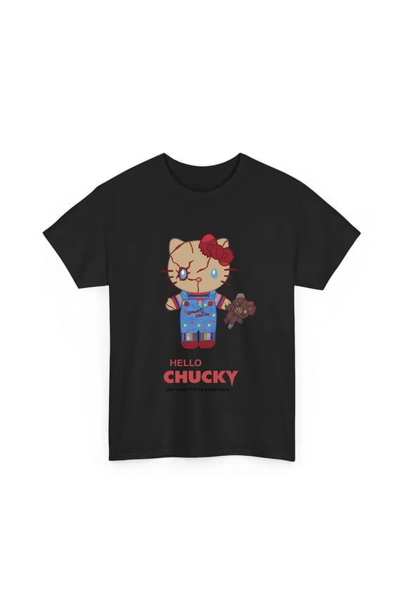 Original Hello Kitty Chucky Best Friend Ringer Sweat Shirt