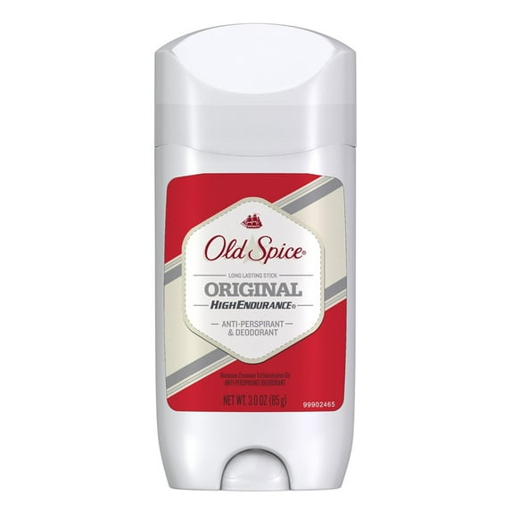 Original High Endurance Antiperspirant Invisible Solid by Old Spice for Men - 3 oz Deodorant Stick