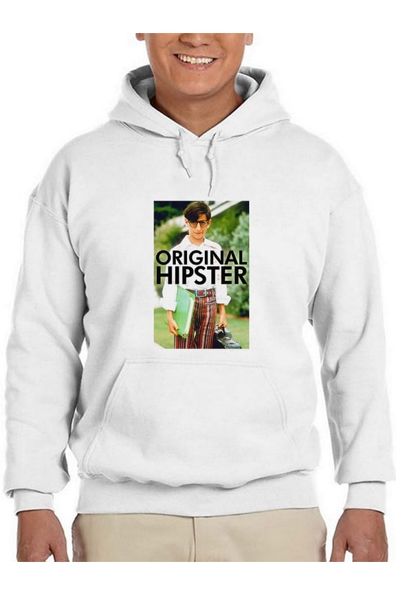 Original Hipster Hoodie Men -T-Line Designs, Male Large