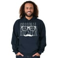 thumbnail image 1 of Original Hipster Mustache Blerd Hoodie Hooded Sweatshirt Men Brisco Brands S, 1 of 4