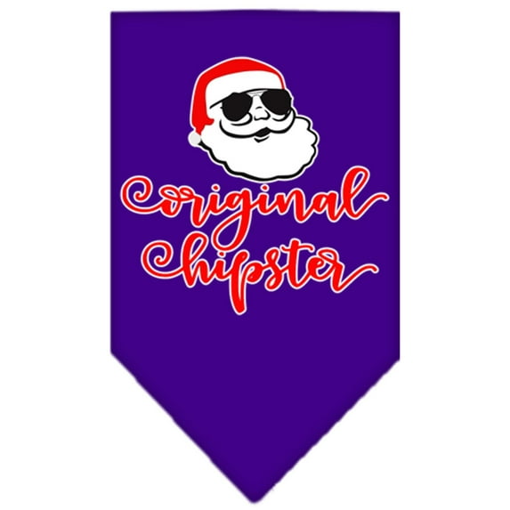 Christmas Pet and Dog Bandana Screen Printed, "Original Hipster"