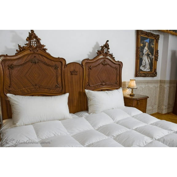 Original Hungarian Goose Down high loft HunGoose Deluxe Exclusive King size (107x96inch) All year round 52oz comforter
