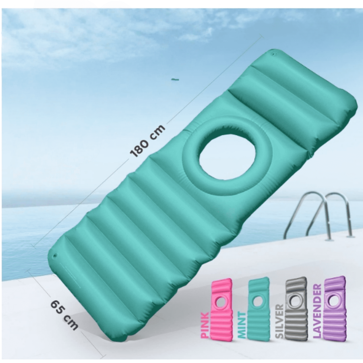 The Original Inflatable Pregnancy Pillow with Hole for Stomach Sleeping - Full Body Maternity Support for Pregnant Belly, Back, HIPS - Relax, Yoga, Babymoon,