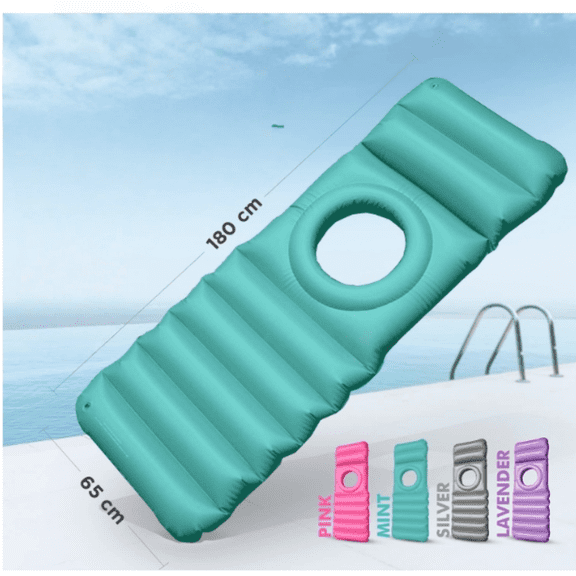 The Original Inflatable Pregnancy Pillow with Hole for Stomach Sleeping - Full Body Maternity Support for Pregnant Belly, Back, HIPS - Relax, Yoga, Babymoon,