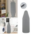 thumbnail image 1 of Ironing Board Cover and Pad, Silicone Coating, Thick Scorch Resistant Padding, Heavy Duty Iron Covers Standard Boards, Hook and Loop Fastener Strap, Silver, 19x55, 1 of 9