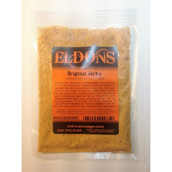 Original Jerky Seasoning Spice with Cure Seasons 5 Pounds of Meat
