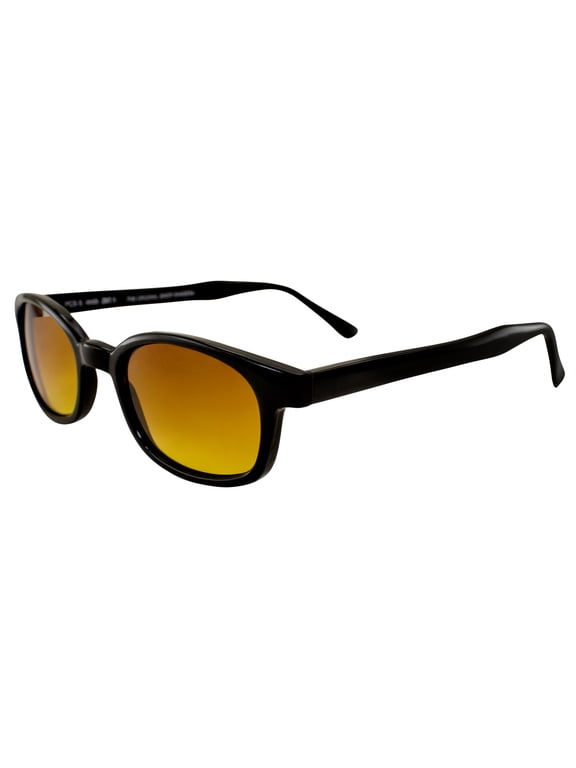 Original KD's Biker Sunglasses with "Blue Buster" Amber Lenses