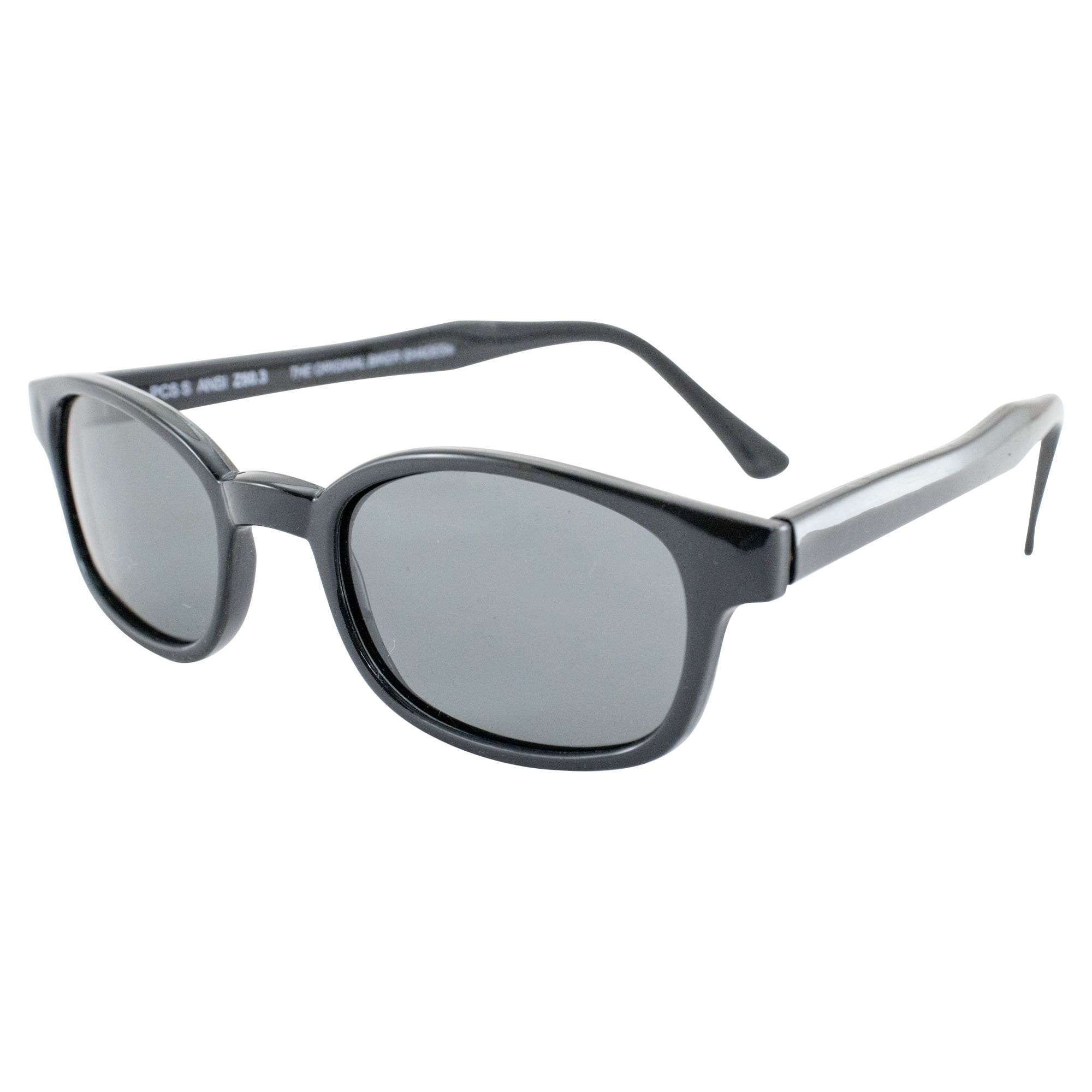 Original KD's Biker Sunglasses with Polarized Smoke Lenses