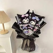 Original Kawaii Kuromi Losto Doll Bouquet Anime Linabell Stellalou Linabell Cartoon Sanrio Plush Doll Gift Kids Plush Bouquet