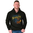 thumbnail image 1 of Original Kentucky Blue Grass Music KY Unisex Plus Fleece Graphic Hoodie Brisco Brands 2X, 1 of 5