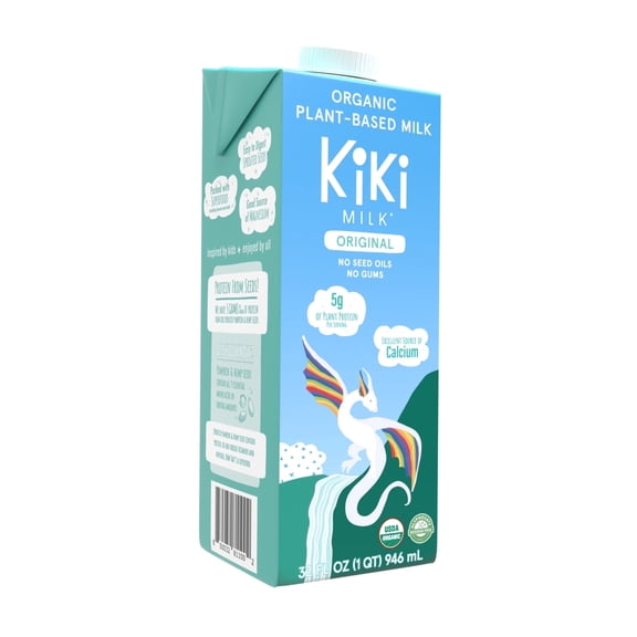 Original Kiki Milk - Organic Plant-Based Milk - Shelf Stable - (32 oz pack of 6)