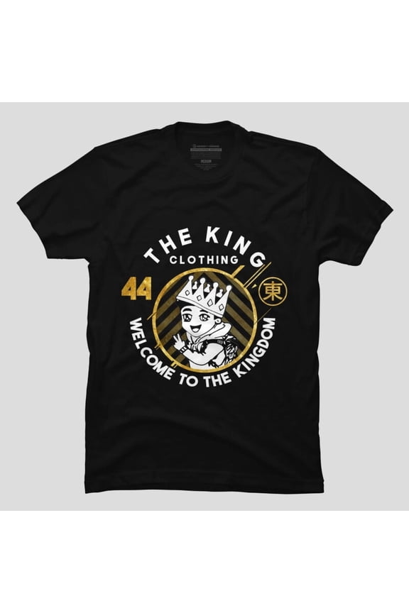 Original King Logo Funny Royalty Sarcastic Parody Graphic H28353 T-Shirt, for Men and Women, Up to Size 5XL
