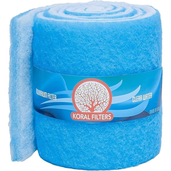 Original Koi Pond and Aquarium Filter Pad Media Roll - Blue Bonded - 24 Inches by 72 Inches (6 ft) by 0.75 Inches - Cut to Fit - Durable - Fish and Reef Aquarium Compatible