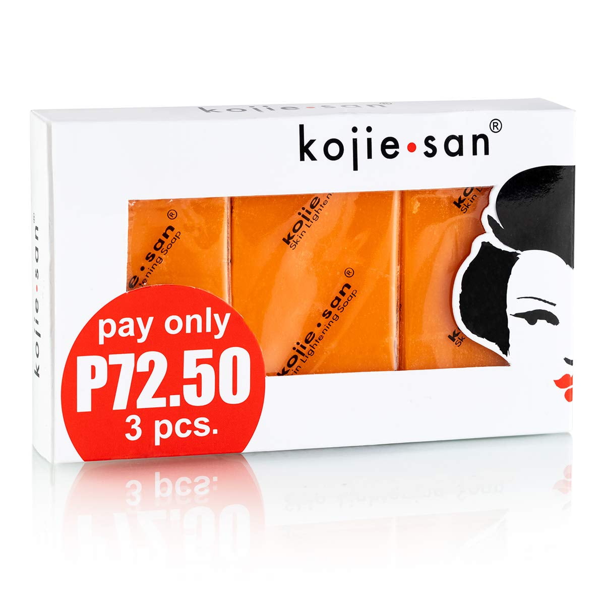 RSG TODAY Original Kojie San Facial Soap, 65g, 3 Bars, Kojic Acid