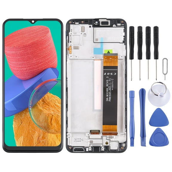 Original LCD Screen For Samsung Galaxy M33 5G SM-M336B Digitizer Full Assembly with Frame For Samsung Galaxy M33 5G SM-M336B