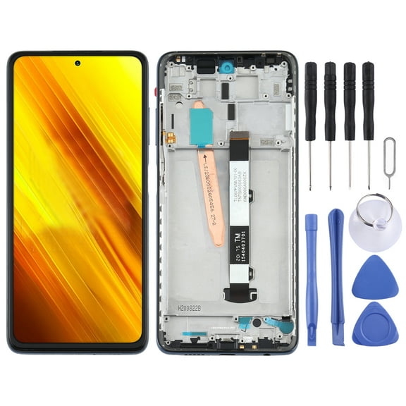 Original LCD Screen for Xiaomi Poco X3 NFC / Poco X3 Digitizer Full Assembly with Frame