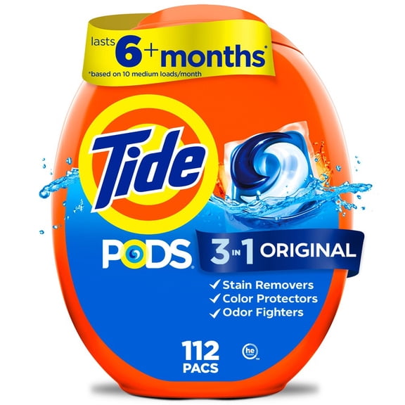 Original Laundry Detergent Pods -Paraben-Free, Resistant Packaging, Cold Water Detergent
