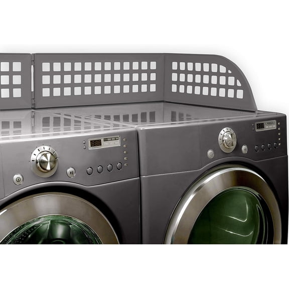 The Original Laundry Guard - Stop From Falling Behind Washer/Dryer Invented by a US Mom Made in NorthAmerica Magnetic Fits Most Front Loading Machines Top of Fridge Grey