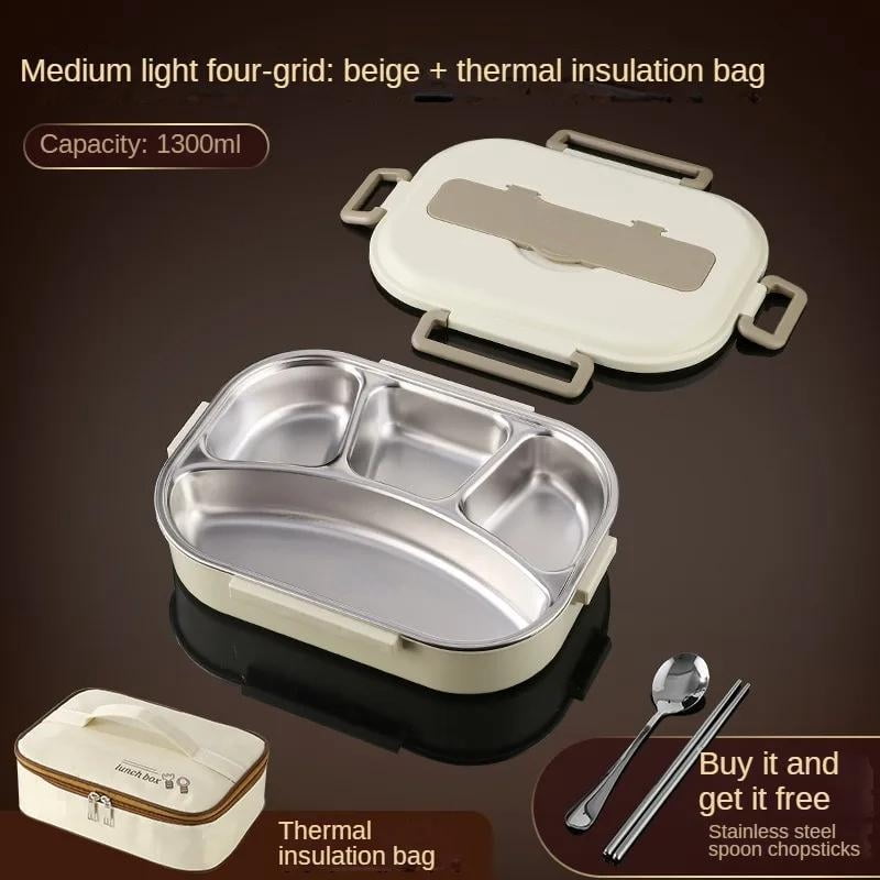 Original Leak-Resistant Stainless Steel Bento Box with Silicone Seal ...