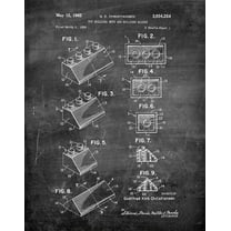 Original Lego Artwork Submitted In 1962 - Toys and Games - Patent Art Print