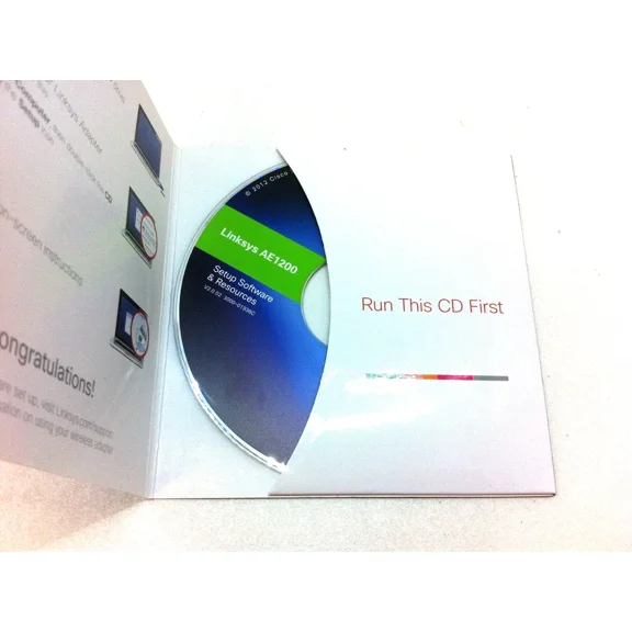 Original Linksys Ae1200 Wireless-N Usb Adapter Setup Cd Disk - 148