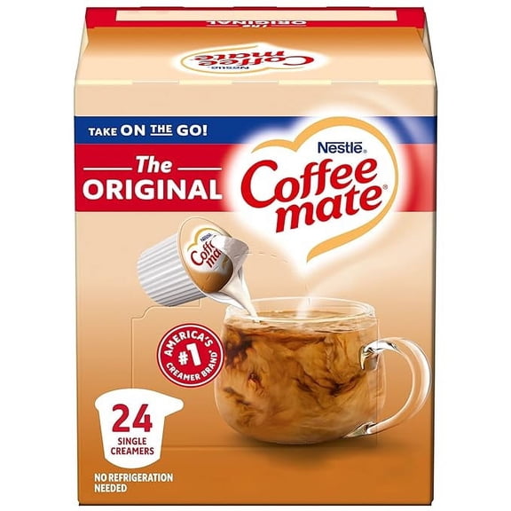 Original Liquid Coffee Creamer Singles, 24 Count
