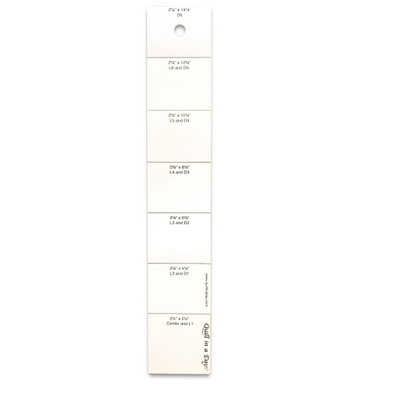 Original Log Cabin Ruler by Quilt in a Day - Companion to 6th Edition Log Cabin Book