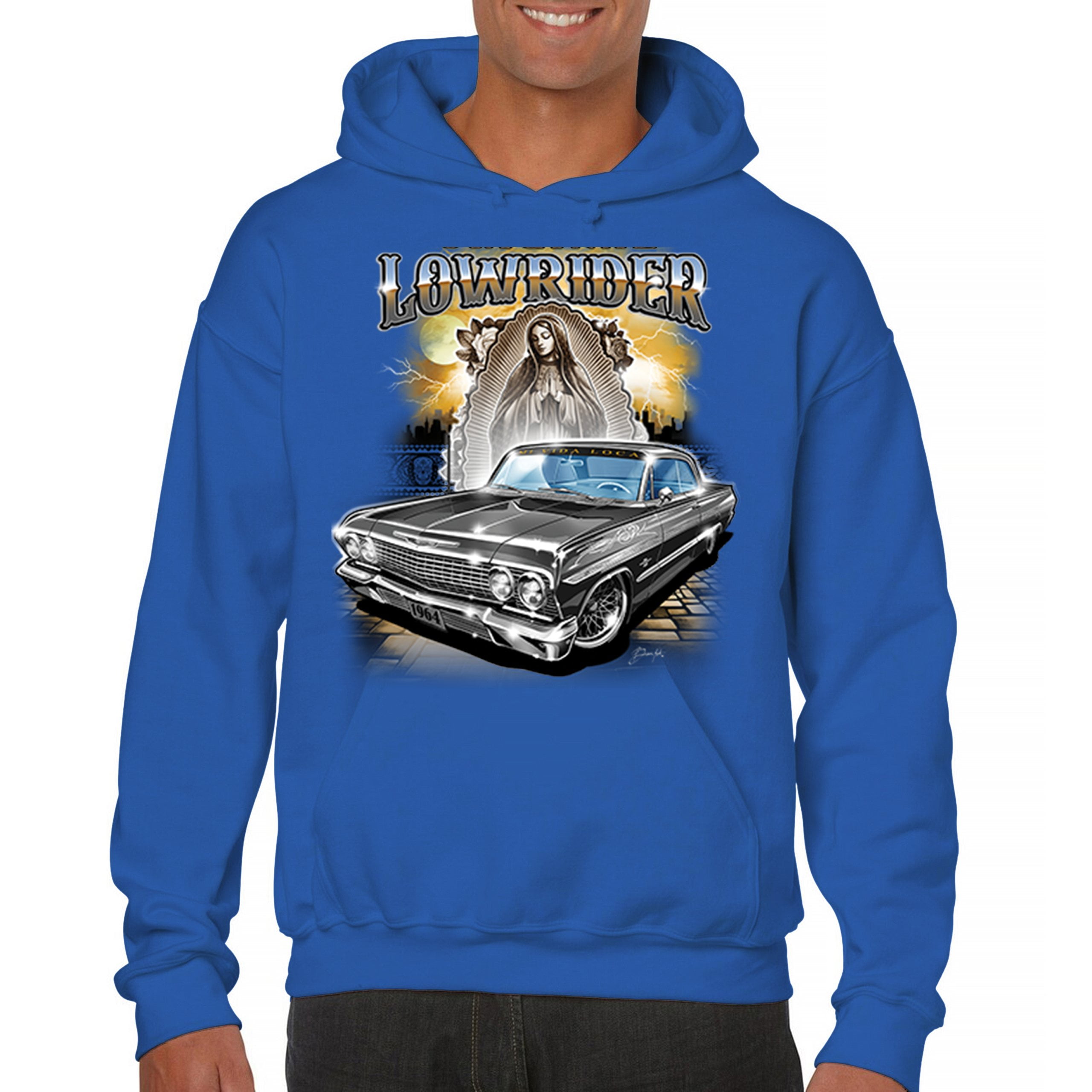 Original Lowrider Sweatshirt Mexican American Custom Low and Slow Cars LA Classic Cali California Latino Hoodie Walmart