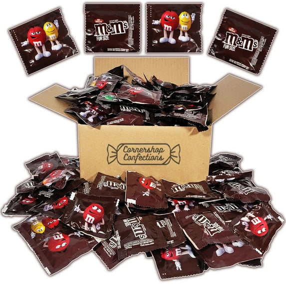 Original M&M's Chocolate 8 Pound Bulk Pack - 8 Pounds of Individually Sealed Fun Size Milk Chocolate M&M's - Halloween, Parties, Work Treat, Lunch Boxes in Cornershop Confections Protective Pack
