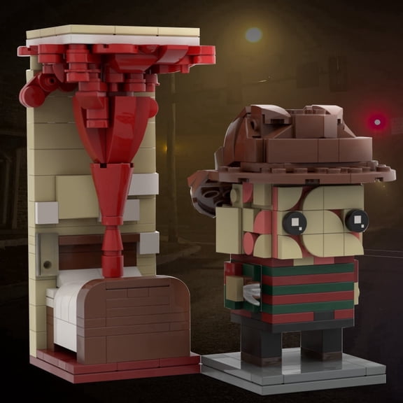 Original MOC Horror Character Brickheadz Style Building Block Kit, 359 Pieces Collectible Figure Model Set