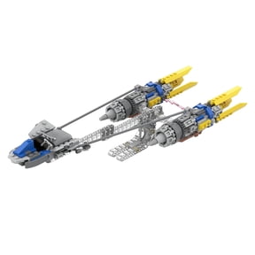 Original MOC Sci-Fi Racing Pod Vehicle Building Block Kit, 332 Pieces Collectible High-Speed Racer Model Set