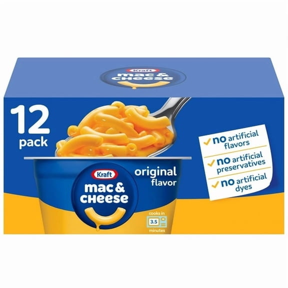 Original Macaroni and Cheese Easy Microwavable Dinner, 2.05 oz., 12 pk.