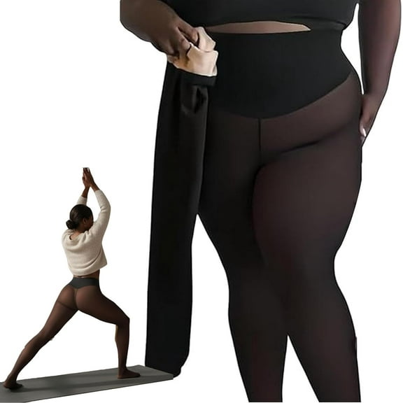 The Original Magic Fleece Lined Leggings with New Compression Band & One-Seam Design, Thermal Winter Leggings for Women, High-Waisted Tummy Control Yoga Pants